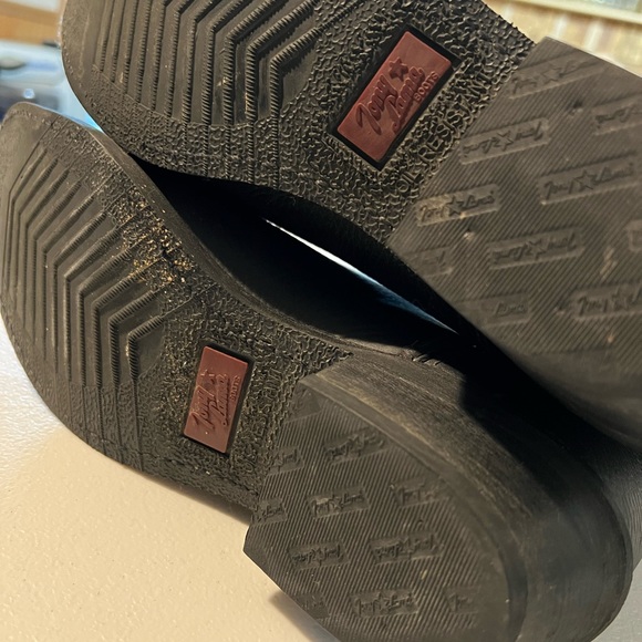 Tony Lama mens black leather boots - Picture 6 of 13